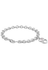 tiny comely silver sapphire hearts charm baby bracelet